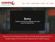 Tablet Screenshot of hughesmachinery.com